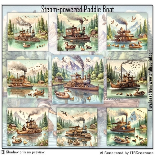 Steam-powered Paddle Boat