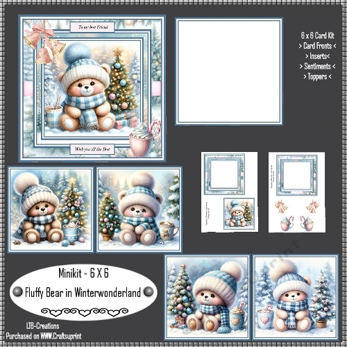 minikit Fluffy Bear in Winterwonderland