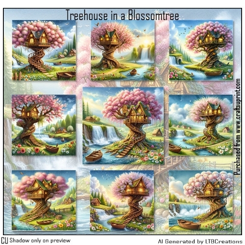 Treehouse in a Blossomtree