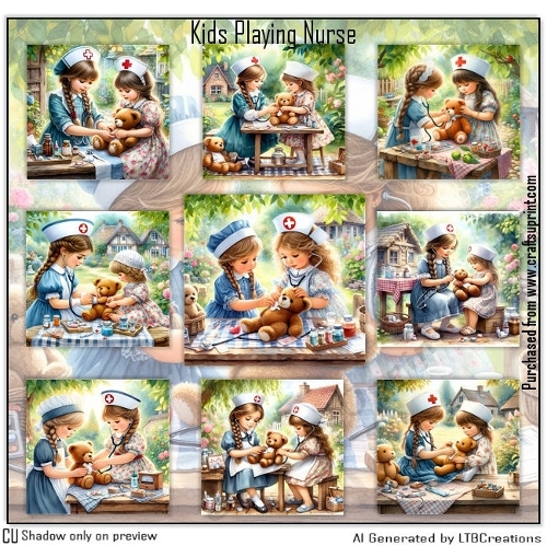 Kids Playing Nurse