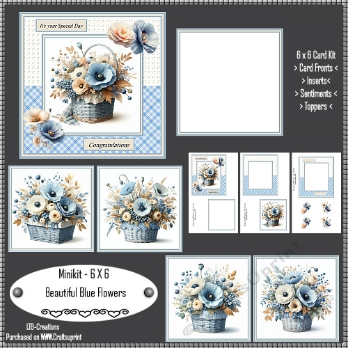 Minikit Beautiful Blue Flowers
