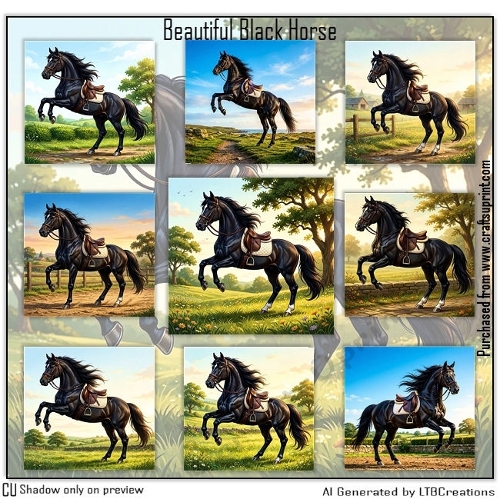 Beautiful Black Horse