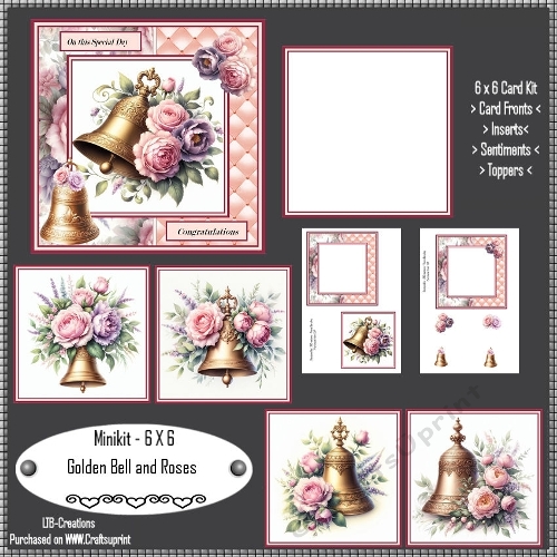 Minikit Golden Bell and Roses