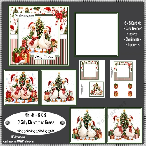 Minikit Two Silly Christmas Geese