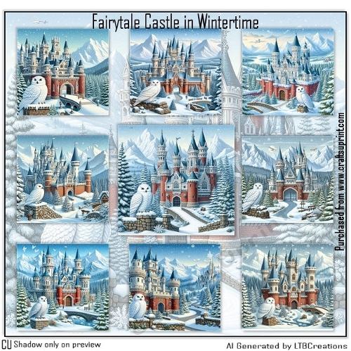 Fairytale Castle in Wintertime