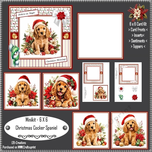 Minikit Christmas Cocker Spaniel