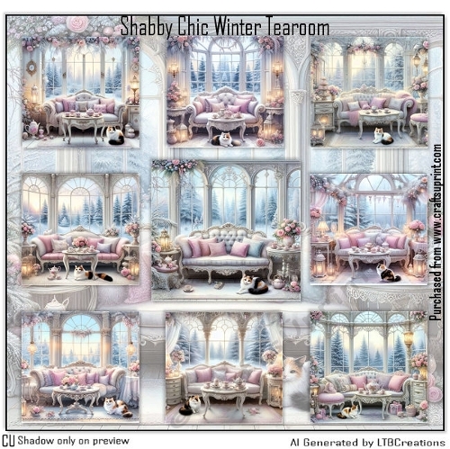 Shabby Chic Winter Tearoom
