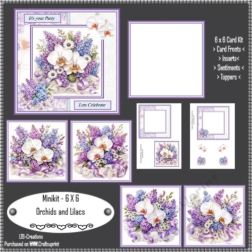 Minikit Orchids and Lilacs