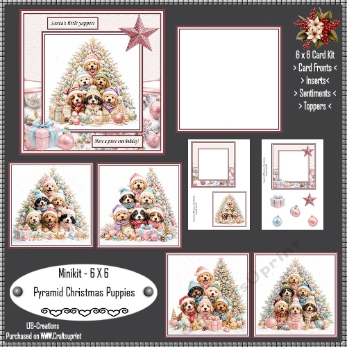 Minikit Pyramid Christmas Puppies