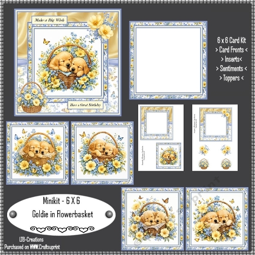 Minikit Goldie in Flowerbasket
