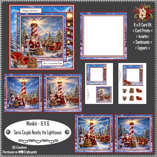 Minikit Santa Couple Nearby the Lighthouse