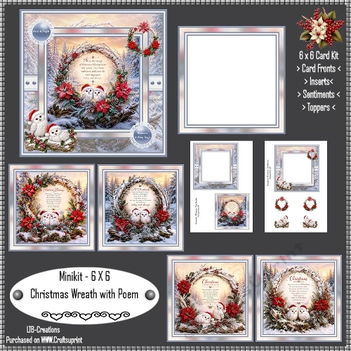 Minikit Christmas Wreath with Poem