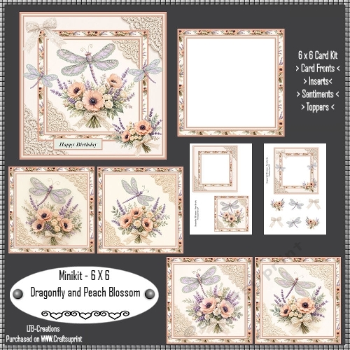 Minikit Dragonfly and Peach Blossom