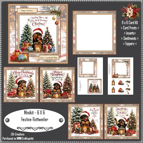 Minikit Festive Rottweiler