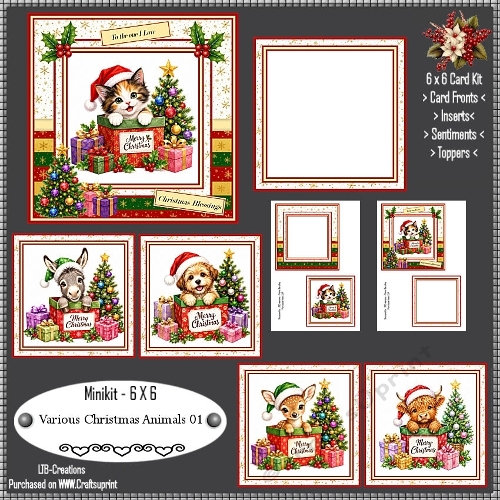 Minikit Various Christmas Animals 01