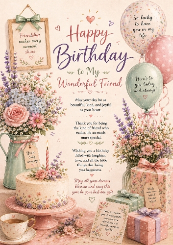 Birthday Friend Card 01
