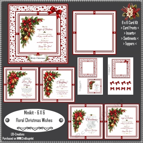 Minikit Floral Christmas Wishes