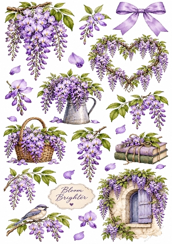 Wisteria Stickers