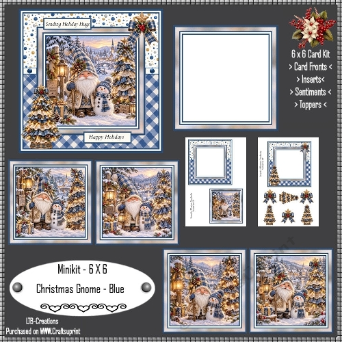 Minikit Christmas Gnome Blue