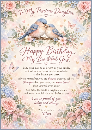 To My Daughter Card