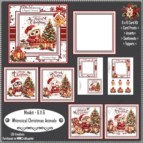 Minikit Whimsical Christmas Animals