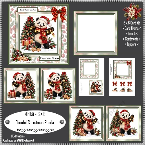 Minikit Cheerful Christmas Panda