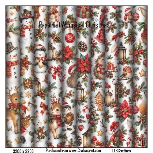 Paperset Whimsical Christmas