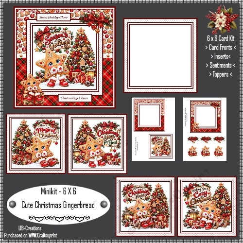 Minikit Cute Christmas Gingerbread
