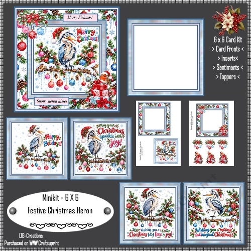 Minikit Festive Christmas Heron