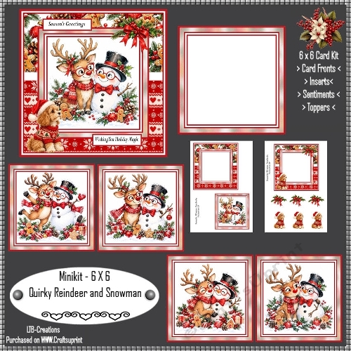 Minikit Quirky Reindeer and Snowman
