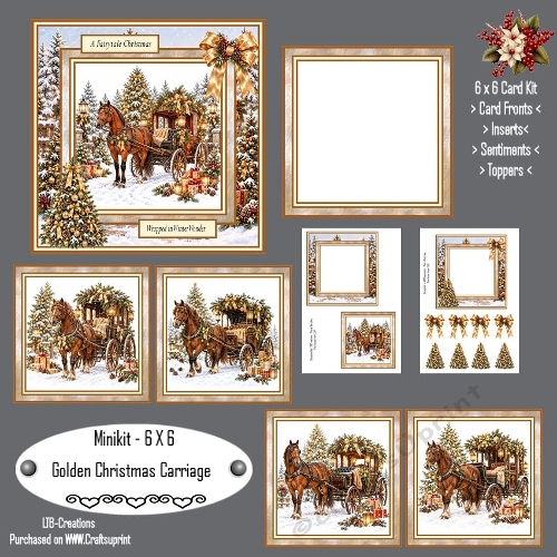 Minikit Golden Christmas Carriage