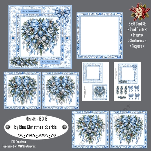 Minikit Icy Blue Christmas Sparkle