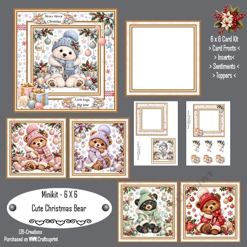 Minikit Cute Christmas Bear
