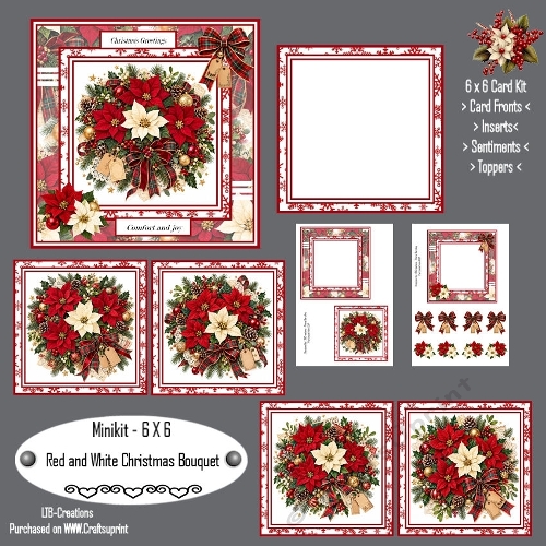 Minikit Red and White Christmas Bouquet