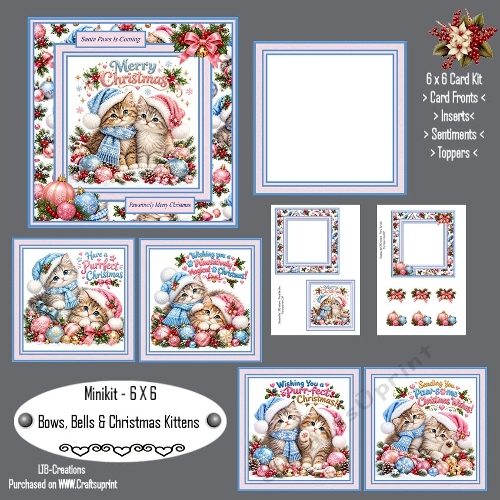 Minikit Bows, Bells & Christmas Kittens