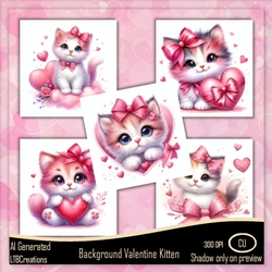 Background Valentine Kitten