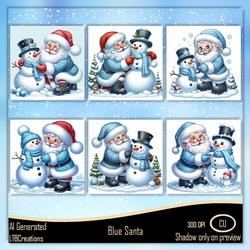 Blue Santa