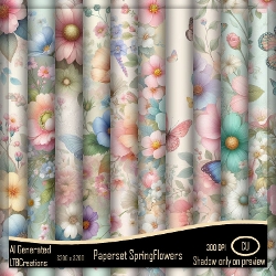 Paperset Springflowers