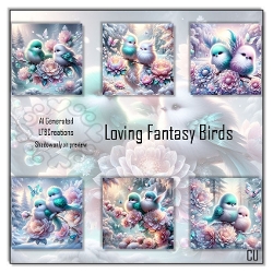 Loving fantasy birds