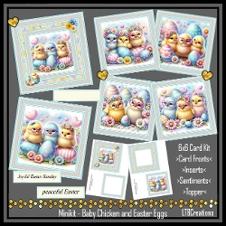 Minikit Baby Chicken and Easter Eggs