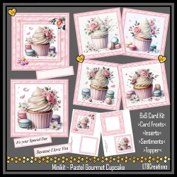Minikit Pastel Gourmet Cupcake