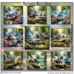 Horses Nuzzling