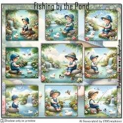 Fishing by the Pond