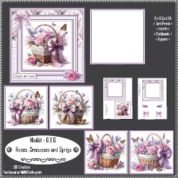 Minikit Roses, Crocusses and Sprigs
