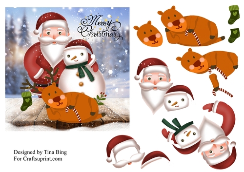 Santa and his friends
