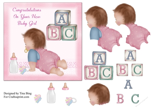 Baby Girl with dummy