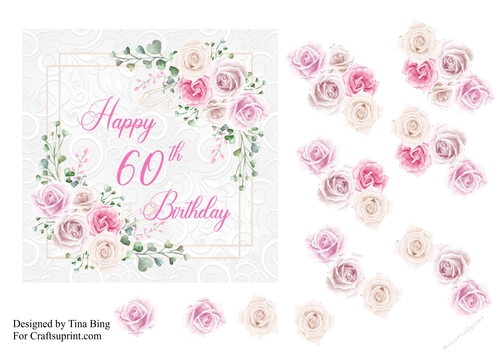 Pastel pink 60th