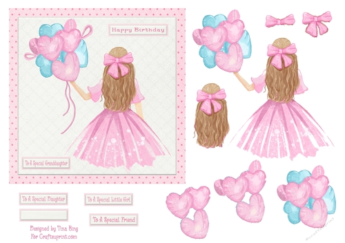 Little Girl and Balloons