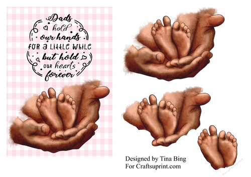 Father and daughter hands