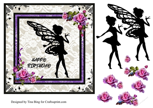 Fairy silhouette Birthday 